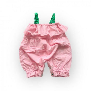 ★frankygrow BABY★frankygrow フランキーグロウ Frill All in One Dyed PINK-GREEN fgby24bb#16