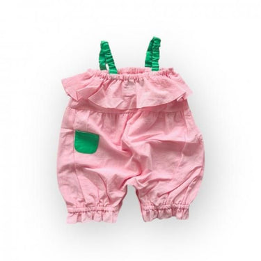 ★frankygrow BABY★frankygrow フランキーグロウ Frill All in One Dyed PINK-GREEN fgby24bb#16