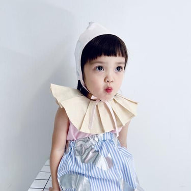 ★frankygrow BABY★frankygrow フランキーグロウ ORG.Pt Frill Suspender Pants BLUE STRIPE-SILVER fgby24bb#19
