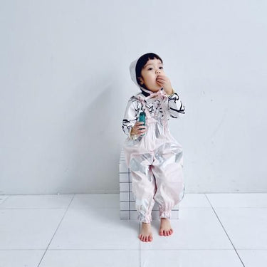 ★frankygrow BABY★frankygrow フランキーグロウ ORG.Pt Frill Suspender Pants PINK-SILVER fgby24bb#19