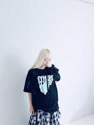 ★入荷済み★2025SS★frankygrow フランキーグロウ CRACKED BEAR TEE BLACK-LIGHT BLUE pt. 25SCS-492
