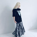 ★入荷済み★2025SS★frankygrow フランキーグロウ CRACKED BEAR TEE BLACK-LIGHT BLUE pt. 25SCS-492