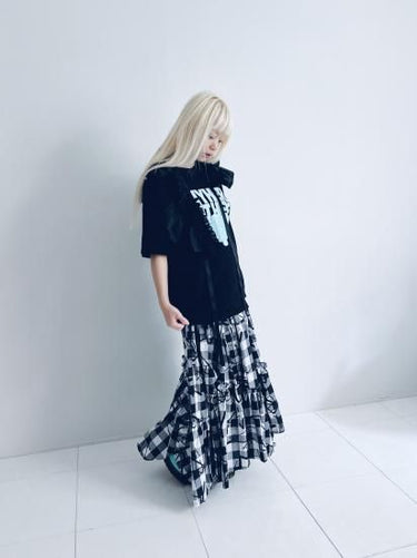 ★入荷済み★2025SS★frankygrow フランキーグロウ CRACKED BEAR TEE BLACK-LIGHT BLUE pt. 25SCS-492