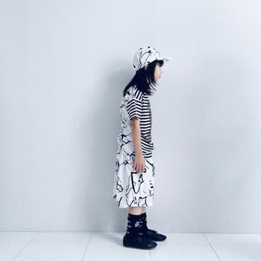 ★入荷済み★2025SS★frankygrow フランキーグロウ POP BEAR DOCKING TEE BORDER-WH/BLK 25SCS-490