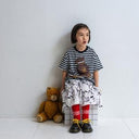★入荷済み★2025SS★frankygrow フランキーグロウ POP BEAR DOCKING TEE BORDER-WH/BLK 25SCS-490
