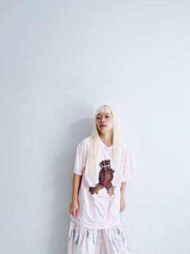 ★入荷済み★2025SS★frankygrow フランキーグロウ POP BEAR DOCKING TEE PINK-PK/SLV 25SCS-490