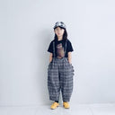 ★入荷済み★2025SS★frankygrow フランキーグロウ POP BEAR DOCKING TEE BLACK-PLAID/BLK 25SCS-490