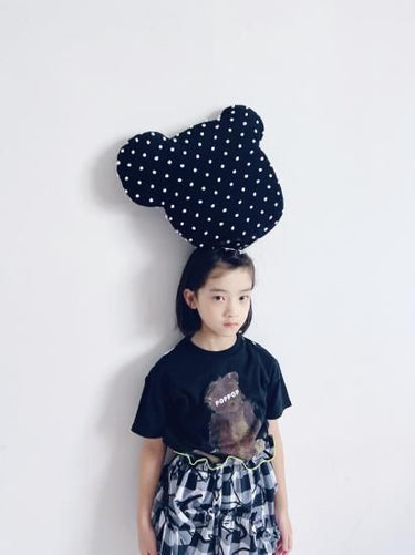 ★入荷済み★2025SS★frankygrow フランキーグロウ POP BEAR DOCKING TEE BLACK-PLAID/BLK 25SCS-490