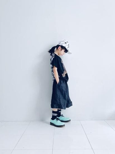 ★入荷済み★2025SS★frankygrow フランキーグロウ POP BEAR DOCKING TEE BLACK-PLAID/BLK 25SCS-490