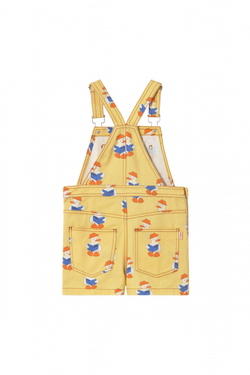 ★DROP2★2025SS★tinycottons タイニーコットンズ READERS SHORT OVERALL mellow yellow SS25-192