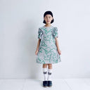 ★2025SS★frankygrow フランキーグロウ ORG.PT DEFORMATION GATHER SLEEVES DRESS GRAY-GREEN 25SOP-270