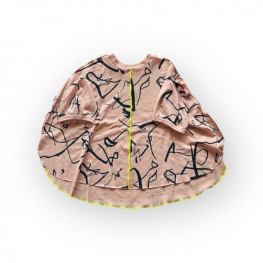 ★入荷済み★2025SS★frankygrow フランキーグロウ ORG.PT CIRCLE PONCHO TEE PINK-BLACK 25SCS-495