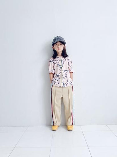 ★入荷済み★2025SS★frankygrow フランキーグロウ ORG.PT CIRCLE PONCHO TEE PINK-BLACK 25SCS-495