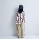 ★入荷済み★2025SS★frankygrow フランキーグロウ ORG.PT CIRCLE PONCHO TEE PINK-BLACK 25SCS-495