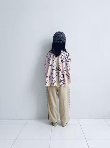 ★入荷済み★2025SS★frankygrow フランキーグロウ ORG.PT CIRCLE PONCHO TEE PINK-BLACK 25SCS-495