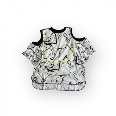 ★2025SS★frankygrow フランキーグロウ ORG.PT DEFORMATION TEE #03 WHITE-BLACK 25SCS-500