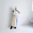 ★2025SS★frankygrow フランキーグロウ ORG.PT DEFORMATION TEE #03 WHITE-BLACK 25SCS-500