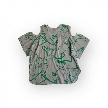 ★2025SS★frankygrow フランキーグロウ ORG.PT DEFORMATION TEE #03 GRAY-GREEN 25SCS-500