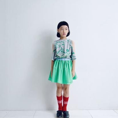 ★2025SS★frankygrow フランキーグロウ ORG.PT DEFORMATION TEE #03 GRAY-GREEN 25SCS-500