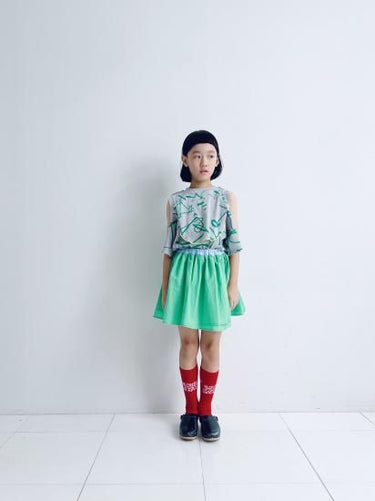 ★2025SS★frankygrow フランキーグロウ ORG.PT DEFORMATION TEE #03 GRAY-GREEN 25SCS-500