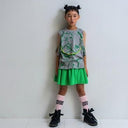 ★2025SS★frankygrow フランキーグロウ ORG.PT DEFORMATION TEE #03 GRAY-GREEN 25SCS-500