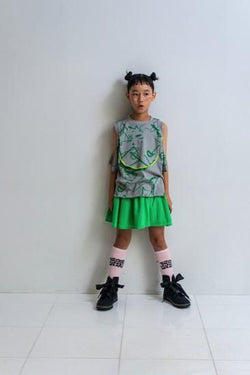★2025SS★frankygrow フランキーグロウ ORG.PT DEFORMATION TEE #03 GRAY-GREEN 25SCS-500