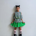 ★2025SS★frankygrow フランキーグロウ ORG.PT DEFORMATION TEE #03 GRAY-GREEN 25SCS-500