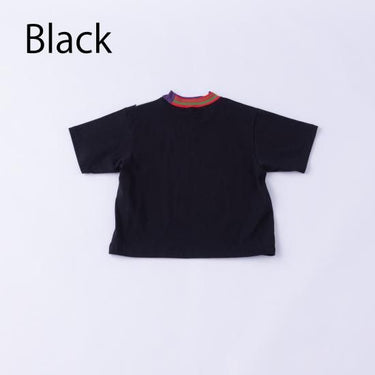 ★入荷済み★2025SS★nunuforme ヌヌフォルム マルチカラーTシャツ Black 24-nf23-812-506