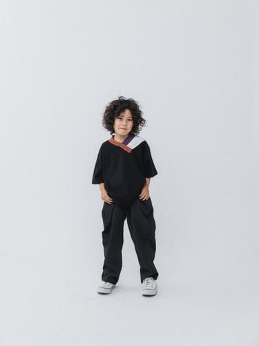 ★入荷済み★2025SS★nunuforme ヌヌフォルム マルチカラーTシャツ Black 24-nf23-812-506