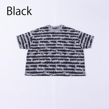 ★入荷済み★2025SS★nunuforme ヌヌフォルム NUNUボーダーTシャツ Black×White 27-nf23-923-710