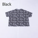 ★入荷済み★2025SS★nunuforme ヌヌフォルム NUNUボーダーTシャツ Black×White 27-nf23-923-710