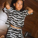 ★入荷済み★2025SS★nunuforme ヌヌフォルム NUNUボーダーTシャツ Black×White 27-nf23-923-710