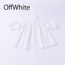 ★25SS PRE★nunuforme ヌヌフォルム フロントフリルブラウス OffWhite Adult 37-nf23-525-031