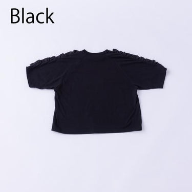 ★入荷済み★2025SS★nunuforme ヌヌフォルム ショルダーフリルT Black 43-nf23-809-500