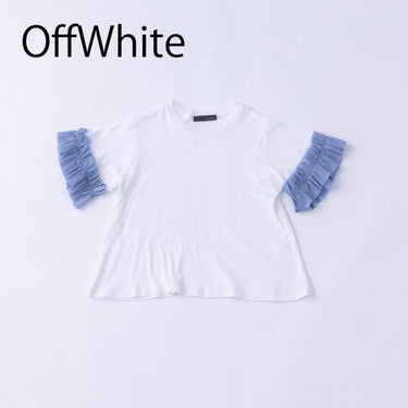 ★入荷済み★2025SS★nunuforme ヌヌフォルム フリルスリーブT OffWhite 47-nf23-814-521