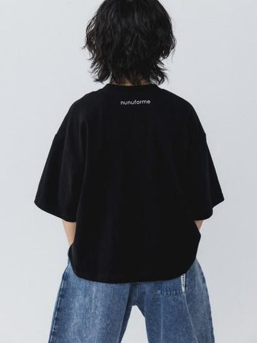 ★入荷済み★2025SS★nunuforme ヌヌフォルム YESロゴプリントＴ Black nt23-001