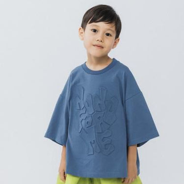 ★入荷済み★2025SS★nunuforme ヌヌフォルム ブロックロゴT Blue nt23-006