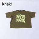 ★入荷済み★2025SS★nunuforme ヌヌフォルム nunuformeロゴT Khaki nt23-013