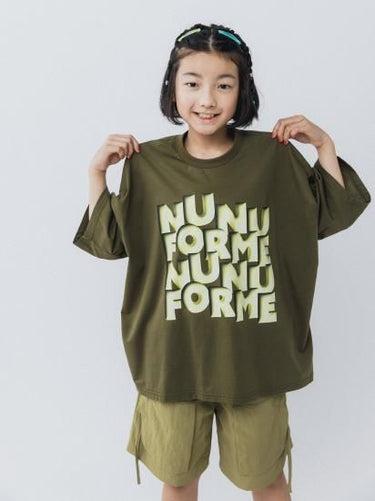 ★入荷済み★2025SS★nunuforme ヌヌフォルム nunuformeロゴT Khaki nt23-013