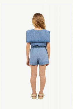 ★DROP1★2025SS★tinycottons タイニーコットンズ STRAWBERRIES BLOUSE light blue denim SS25-248
