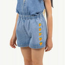 ★DROP1★2025SS★tinycottons タイニーコットンズ STRAWBERRIES BLOUSE light blue denim SS25-248