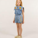 ★DROP1★2025SS★tinycottons タイニーコットンズ STRAWBERRIES BLOUSE light blue denim SS25-248