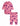 ★PRE 2025SS collection★mini rodini ミニロディーニ Squiggly cats aop nb baby set Pink