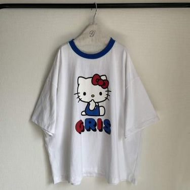 Sanrio × GRIS Collaboration "Sanrio" Ringer Tee HELLO KITTY GR25SS-Sanrio_03A