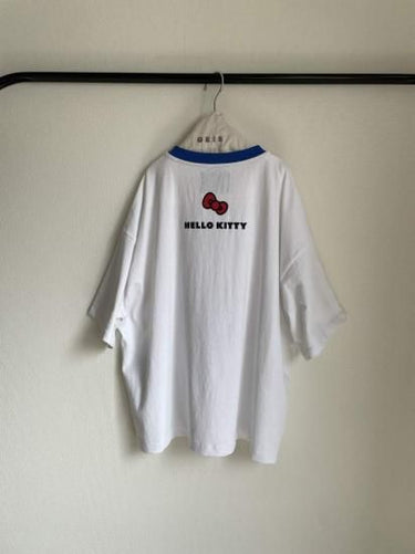 Sanrio × GRIS Collaboration "Sanrio" Ringer Tee HELLO KITTY GR25SS-Sanrio_03A