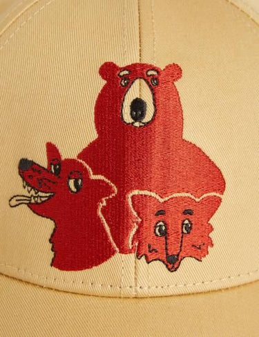 ★5/中旬入荷予定ご予約★PRE 2025AW collection★mini rodini ミニロディーニ Camp Rodini emb cap Beige