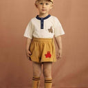★5/中旬入荷予定ご予約★PRE 2025AW collection★mini rodini ミニロディーニ Camp Rodini emb cap Beige