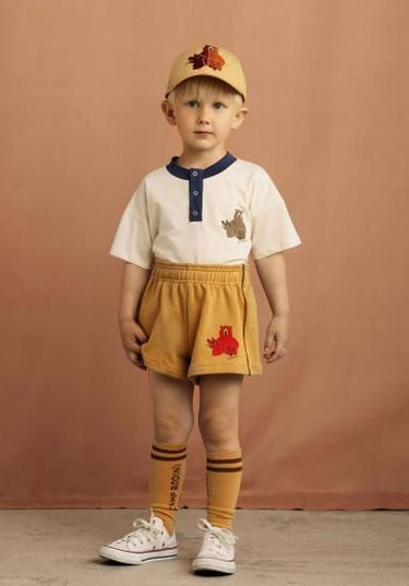 ★5/中旬入荷予定ご予約★PRE 2025AW collection★mini rodini ミニロディーニ Camp Rodini emb cap Beige