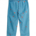 ★5/中旬入荷予定ご予約★PRE 2025AW collection★mini rodini ミニロディーニ Mini hearts aop woven trousers Blue