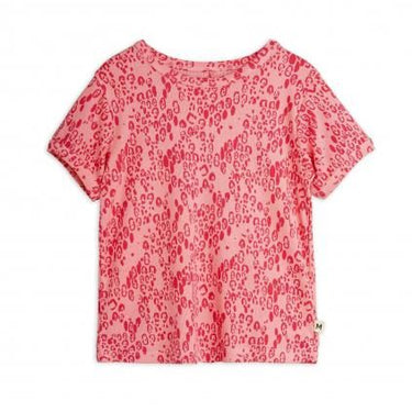 ★5/中旬入荷予定ご予約★PRE 2025AW collection★mini rodini ミニロディーニ Mini leopard aop ss tee Pink